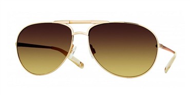 Mosley Tribes Tana Sunglasses - Gold / Spice Brown Gradient and Brown