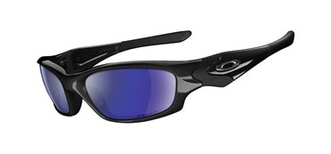 Oakley Straight Jacket Fishing Specific Sunglasses - Polished Black / Deep Blue Polarized