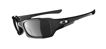 Oakley Fives Squared Sunglasses - Polished Black / Black Iridium Polarized