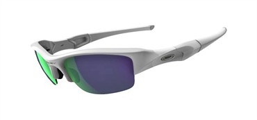Oakley Flak Jacket Sunglasses - Matte White / Jade Iridium