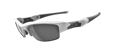 Oakley Asian Fit Flak Jacket - Polished White / Light Grey Polarized