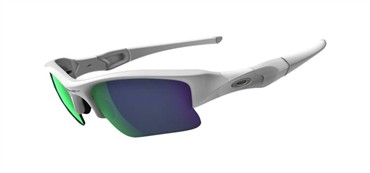 Oakley Flak Jacket XLJ Sunglasses - Matte White / Jade Iridium