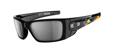 Oakley TACA Fuel Cell Sunglasses - Polished Black / Warm Grey