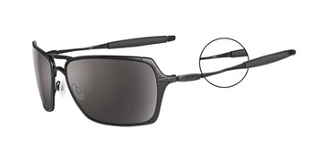 Oakley Inmate Sunglasses - Polished Black/Warm Grey