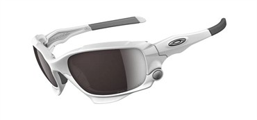 Oakley Jawbone Sunglasses - Matte White / OO Black Iridium Polarized, Persimmon