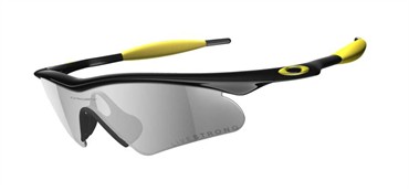 Oakley Livestrong M-Frame Hydrid S Sunglasses - Jet Black with Yellow / Black Iridium