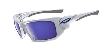 Oakley Asian Fit Scalpel Sunglasses - White Chrome / Ice Polarized