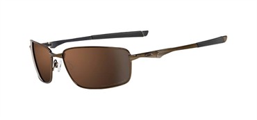 Oakley Splinter Sunglasses - Brown Chrome with Polished Black/VR28 Black Iridium Polarized