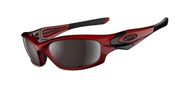 Oakley Straight Jacket Sunglasses - Metallic Red / OO Black Iridium Polarized