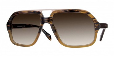 Oliver Peoples DJ Ru Sunglasses - 8108 Brown / Mink Gradient
