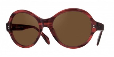 Oliver Peoples Lipsofire Sunglasses - Red Havana / Brown