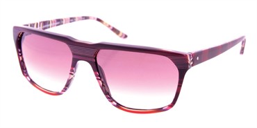 Paul Frank Lowest Common Dominator Sunglasses - Crimson Stripe / Rose Gradient