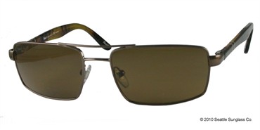 Persol 2355S 618 57 Sunglasses - Shiny Brown Havana / Brown Polarized