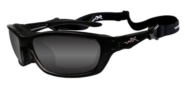 Wiley X Brick Sunglasses - Gloss Black/Smoke Polarized Lens