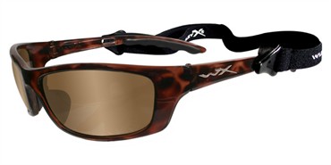 Wiley X P-17 Sunglasses - Gloss Demi/Bronze Brown Flash Lens