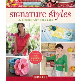 Front cover of book, Signature Styles: 20 Stitchers Craft Their Look.