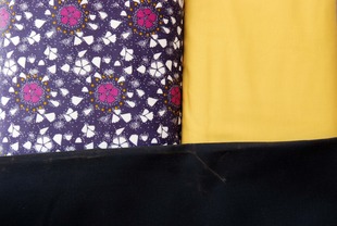 Image of Bohemian Bag Fabric Kit - Gray Velveteen and Waxed Canvas