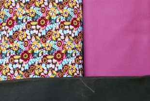 Image of Bohemian Bag Fabric Kit - Jewel Velveteen and Waxed Canvas