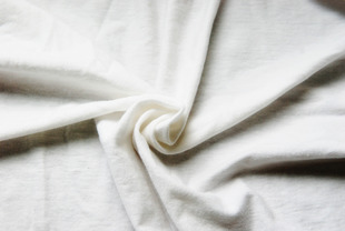 Ivory Cotton Baby Jersey with Spandex