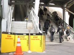 No Movement for Vesey St. Escalator
