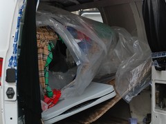 inside back of van
