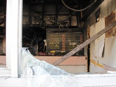 Fire damage at the New Home Sing Restaurant