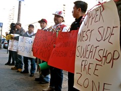 Ex-Workers Protest Lost Wages Outside Upper West Side Cafe