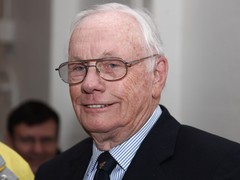 Astronaut Neil Armstrong Lands on Intrepid Sea-Air-Space Museum