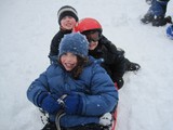 Manhattanites Hit the Snow-Covered Hills in Central Park(Nicole Breskin/DNAinfo)