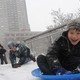 Battery Park City Famiily Pioneers new Use for Rector Street Bridge(DNAinfo/ Josh Williams)