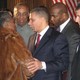 David Paterson Greets a Constituent After Meeting