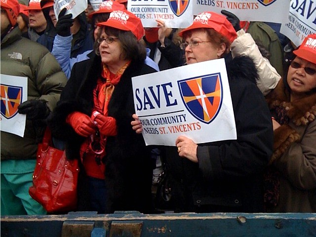 Nurses Turn Out In Droves To Protest Hospital Closure