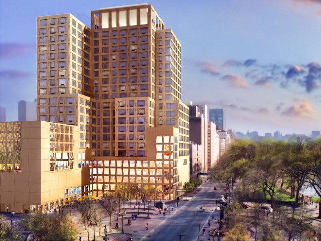 The Museum for African Art and a 115-unit condo tower will stand at the northeast corner of Central Park