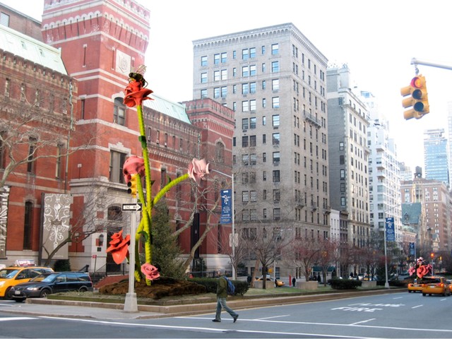 Park Avenue Rose Sculptures