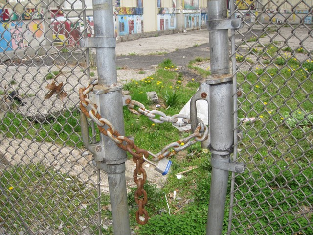 Locked Gate at P.S. 109