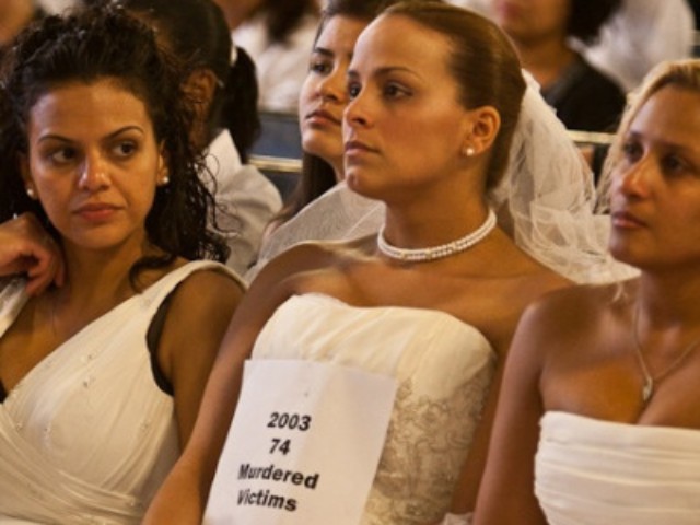 The marchers took part in a ceremony before the march from Washington Heights.
