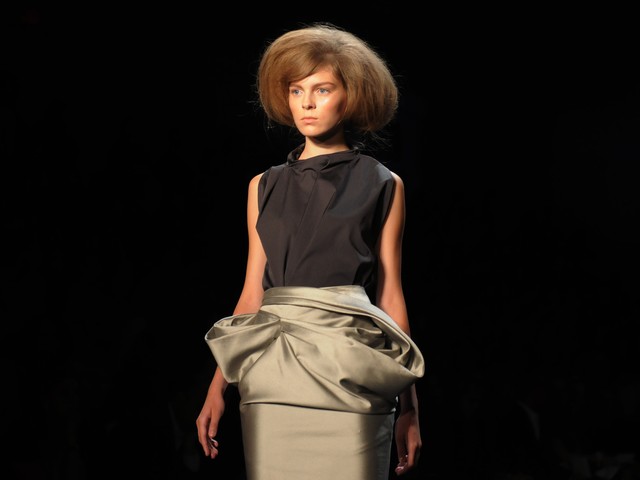 Vera Wang runway show during Mercedes-Benz Fashion Week being held at Lincoln Center.