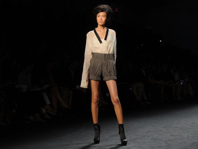 Vera Wang runway show during Mercedes-Benz Fashion Week being held at Lincoln Center.