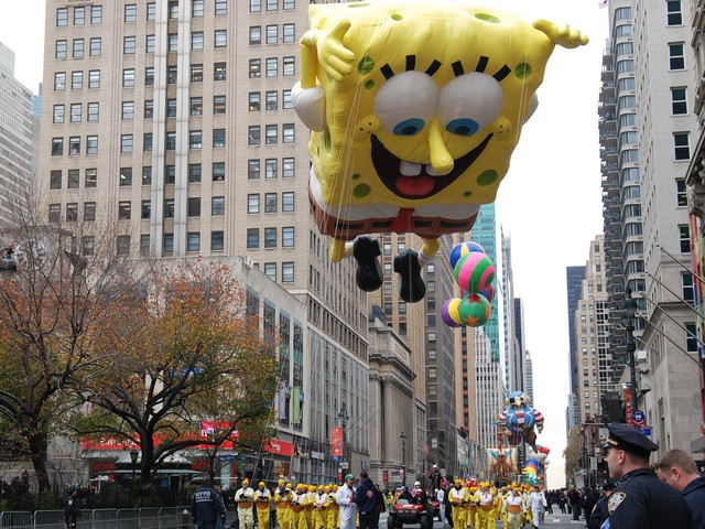 thanks giving day parade spongbob 