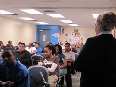 East Harlem Residents Listen to a Jobs Workship at STRIVE
