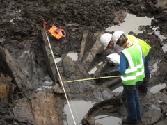 World Trade Center Workers Unearth Part of an 18th Century Ship
