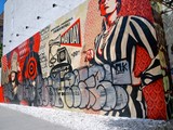 Shepard Fairey's Lower East Side Mural Blanketed in Graffiti