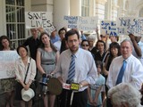 Chinatown Pols, Relatives of Two Preschoolers Killed by Runaway Truck Press for New Law(DNAinfo/Patrick Hedlund)