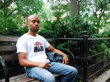 Graphic Designer Homeless in Union Square for Charity