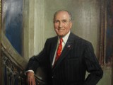 Portrait of 'America's Mayor' Rudy Giuliani Unveiled at City Hall