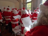 Santa Trainees Get Lessons in 'Ho Ho Hos' Before They Raise Money for the Needy