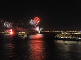 'Three Queens' Greeted With Fireworks at New York Harbor Reunion