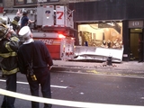 Falling Bricks Close Midtown Street