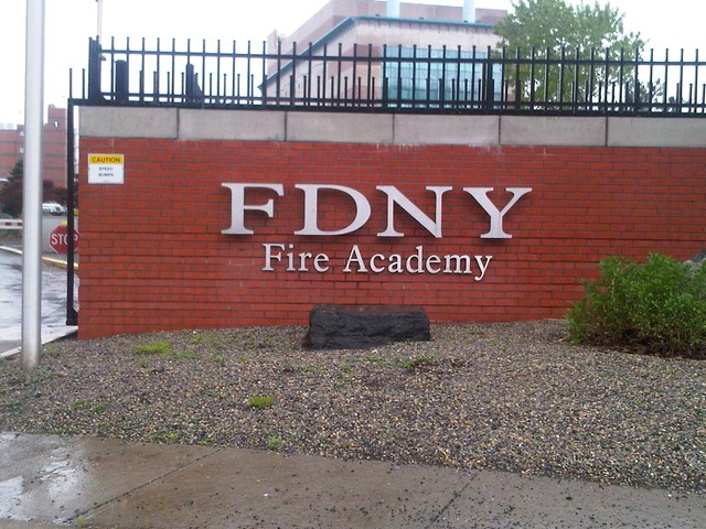 Firefighter Takes Fall Off Ladder on Randall's Island