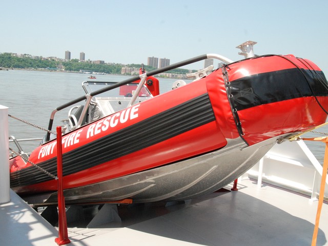 The Three Forty Three's rescue boat.